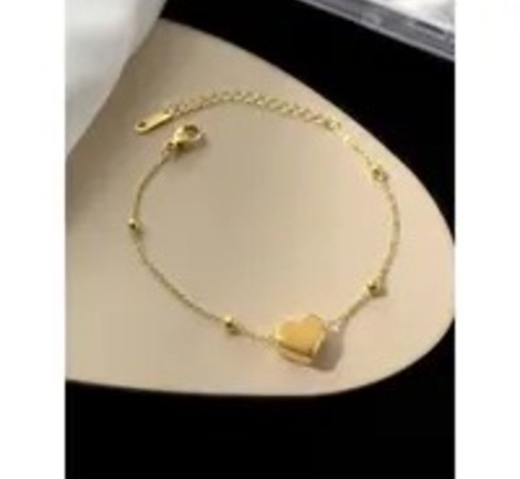 Womens Stainless Steel Titanium Love Chain Bracelet Bijilada Jedar