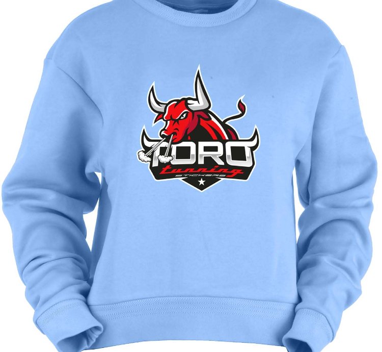 Toro Tunning Logo Carolina Blue Sweatshirt Usa
