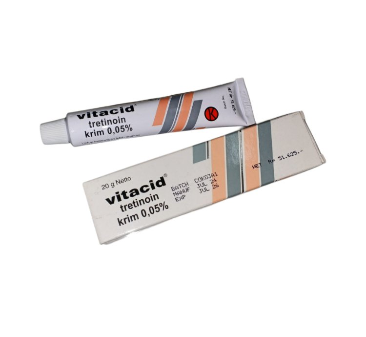 Vitacid 005 Cream For Treatment Of Comedogenic Acne Papules Pustules
