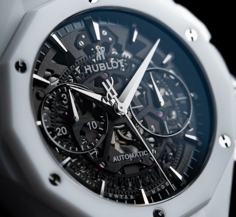 Hublot Classic Fusion Aerofusion Orlinski Le White Ceramic Chronograph 45mm