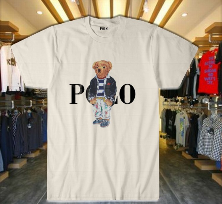 Polo Ralph Lauren Polo Bear Fleece T Shirt White Size S-5xl