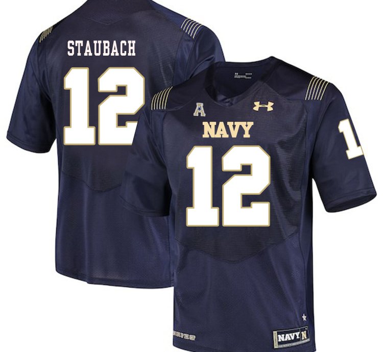 Navy Midshipmen 12 Roger Staubach College Football Jersey Stitched