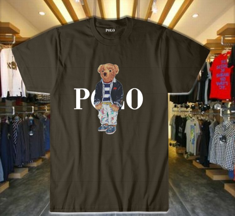 Polo Ralph Lauren Polo Bear Fleece Tshirt Black Size S-5xl