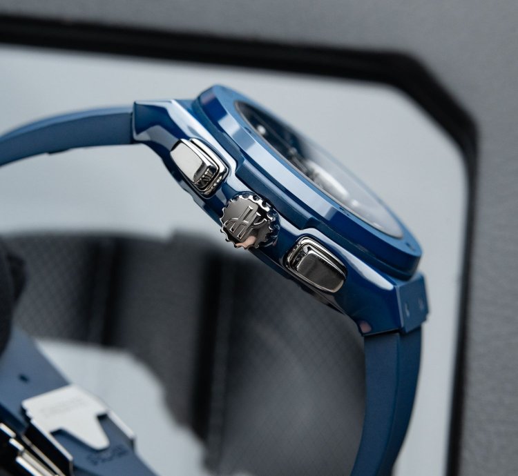 Hublot Classic Fusion Aerofusion Uefa Limited Edition Chronograph Blue Ceramic Skeleton 45mm