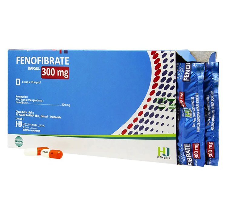 Fenofibrate 300mg Medicine That Helps Lower High Cholesterol 2 Box