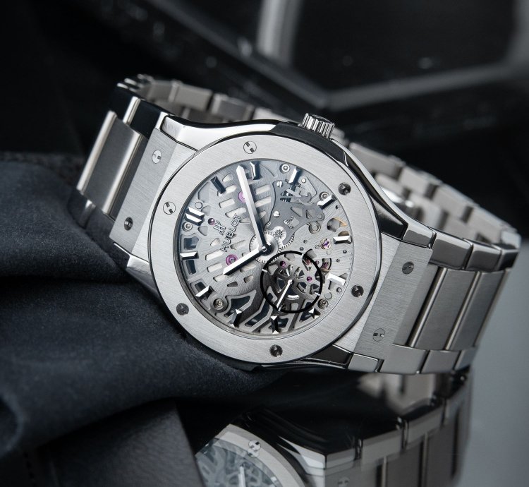 Hublot Classic Fusion Ultra Thin Skeleton Titanium Bracelet 42mm