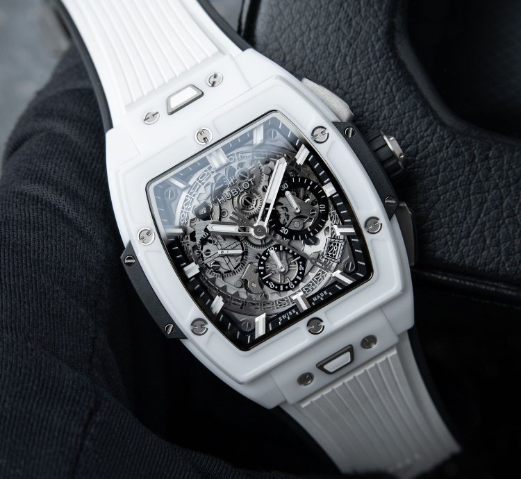 Hublot Spirit Of Big Bang White Ceramic Skeleton Chronograph 42mm