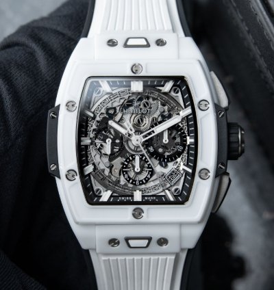 Hublot Spirit Of Big Bang White Ceramic Skeleton Chronograph 42mm