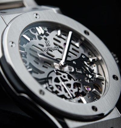 Hublot Classic Fusion Ultra Thin Skeleton Titanium Bracelet 42mm