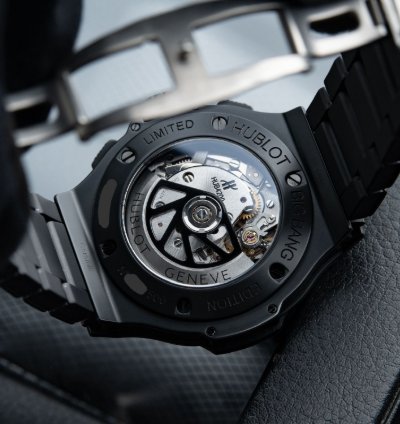 Hublot Big Bang Aero Bang Limited Edition Black Ceramic Skeleton Chronograph 44mm