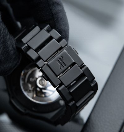 Hublot Big Bang Aero Bang Limited Edition Black Ceramic Skeleton Chronograph 44mm