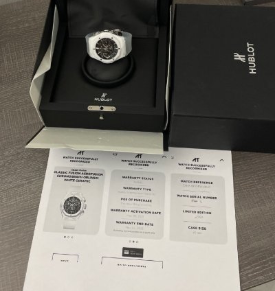 Hublot Classic Fusion Aerofusion Orlinski Le White Ceramic Chronograph 45mm