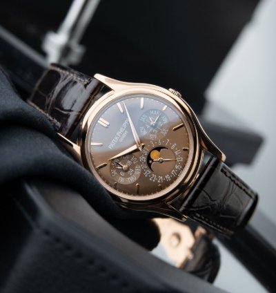 Patek Philippe Grand Complications Perpetual Calendar 5140r Rose Gold Brown Dial 372mm