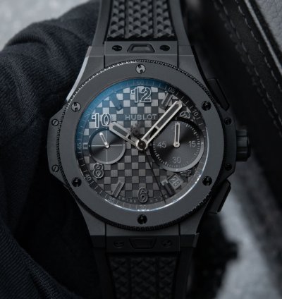 Hublot Big Bang 20th Anniversary Limited Edition All Black Ceramic Unico Chronograph 43mm