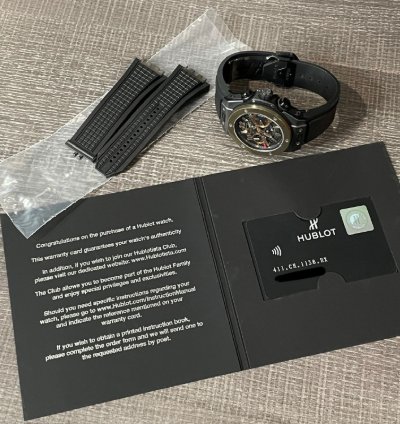 Hublot Big Bang Unico Magic Gold Ceramic Openworked Chronograph Black 45mm
