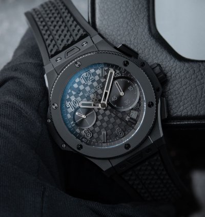 Hublot Big Bang 20th Anniversary Limited Edition All Black Ceramic Unico Chronograph 43mm