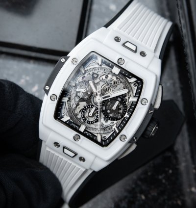 Hublot Spirit Of Big Bang White Ceramic Skeleton Chronograph 42mm