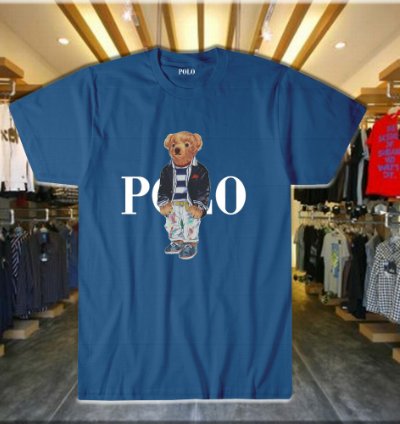 Polo Ralph Lauren Polo Bear Fleece T Shirt Blue Size S-5xl