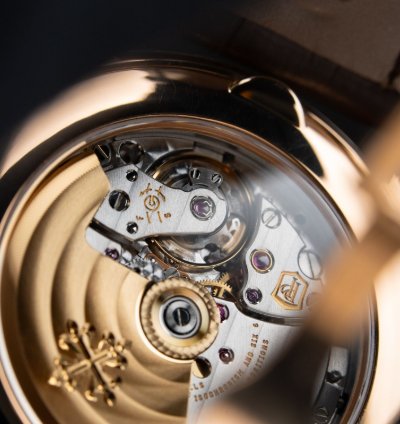 Patek Philippe Complications 5396r Annual Calendar Moonphase Rose Gold Silver Dial 385mm