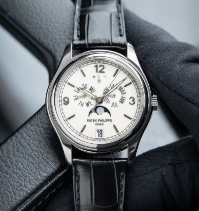 Patek Philippe Annual Calendar 5146g White Gold Cream Dial Leather Set 39mm