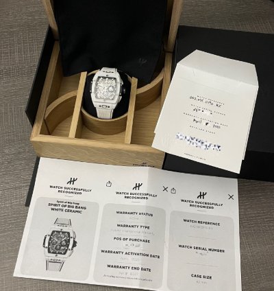 Hublot Spirit Of Big Bang White Ceramic Skeleton Chronograph 42mm