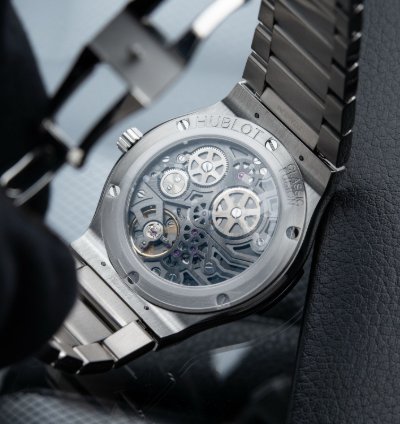 Hublot Classic Fusion Ultra Thin Skeleton Titanium Bracelet 42mm