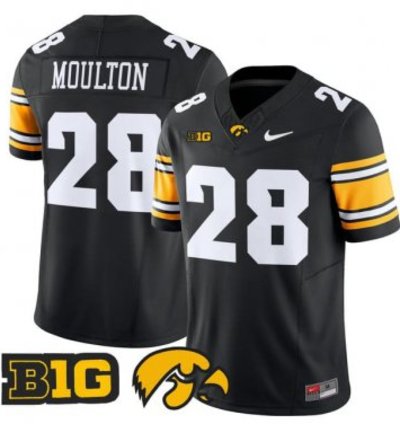 Kamari Moulton 28 Iowa Hawkeyes Football Jersey 2025 Vapor Patch All Stitched