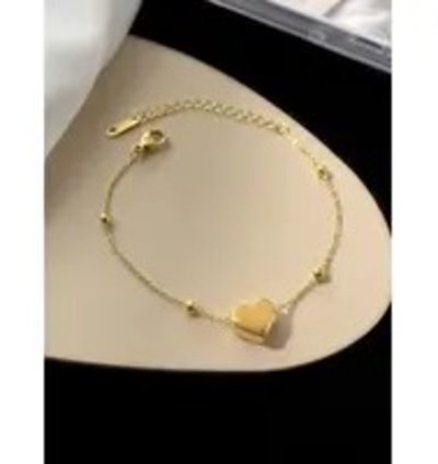 Womens Stainless Steel Titanium Love Chain Bracelet Bijilada Jedar