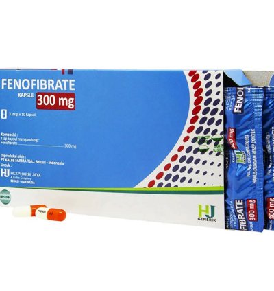 Fenofibrate 300mg Medicine That Helps Lower High Cholesterol 1 Box