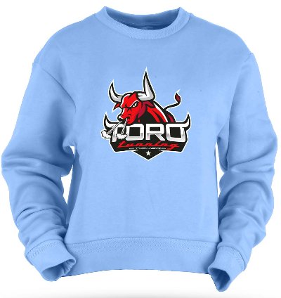 Toro Tunning Logo Carolina Blue Sweatshirt Usa