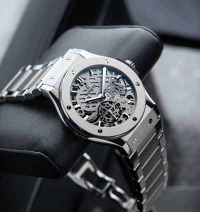 Hublot Classic Fusion Ultra Thin Skeleton Titanium Bracelet 42mm