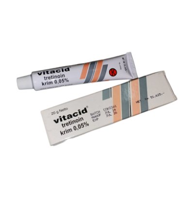 Vitacid 005 Cream For Treatment Of Comedogenic Acne Papules Pustules
