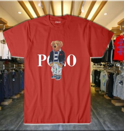 Polo Ralph Lauren Polo Bear Fleece T Shirt Red Size S-5xl