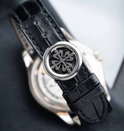 Patek Philippe Annual Calendar 5146g White Gold Cream Dial Leather Set 39mm