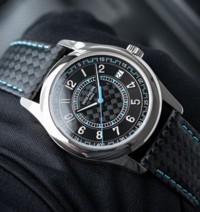 Patek Philippe Calatrava 6007g White Gold Black Blue Dial 40mm