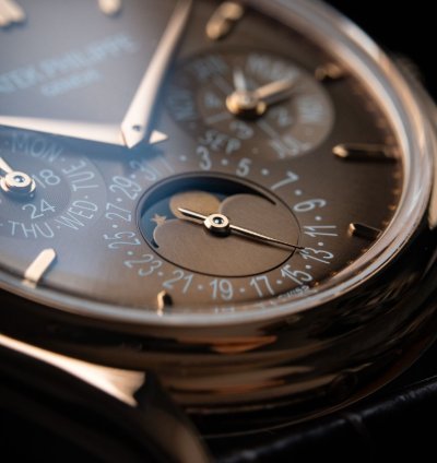 Patek Philippe Grand Complications Perpetual Calendar 5140r Rose Gold Brown Dial 372mm