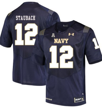 Navy Midshipmen 12 Roger Staubach College Football Jersey Stitched