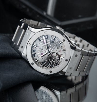Hublot Classic Fusion Ultra Thin Skeleton Titanium Bracelet 42mm