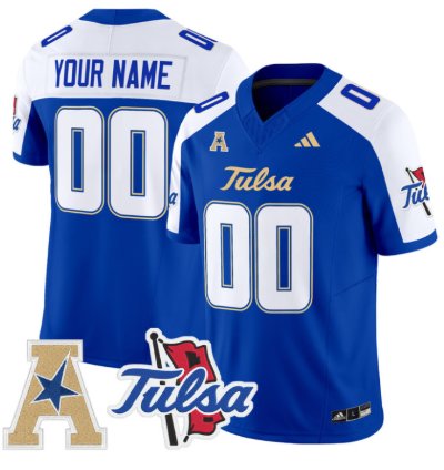 Custom Tulsa Golden Hurricane Jersey 2025 Vapor Limited Stitched Royal Alter