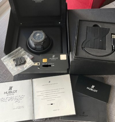 Hublot Big Bang Aero Bang Limited Edition Black Ceramic Skeleton Chronograph 44mm