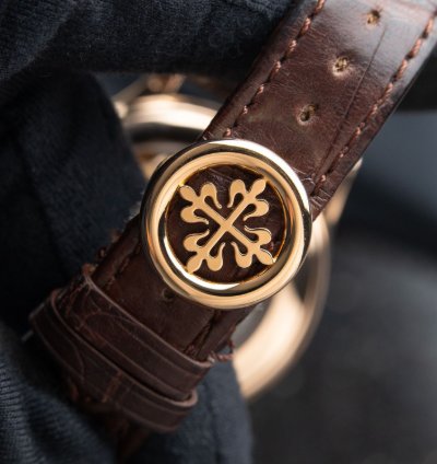 Patek Philippe Complications 5396r Annual Calendar Moonphase Rose Gold Silver Dial 385mm