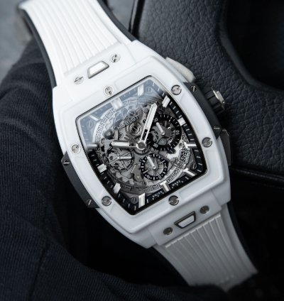 Hublot Spirit Of Big Bang White Ceramic Skeleton Chronograph 42mm