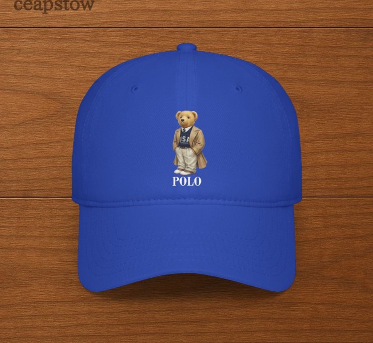 Polo Ralph Lauren Mens Polo Bear Twill Cap - Polo Bear Hats - Royal Blue
