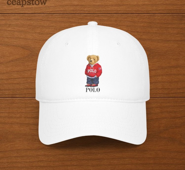 Polo Ralph Lauren Mens Polo Bear Twill Cap White