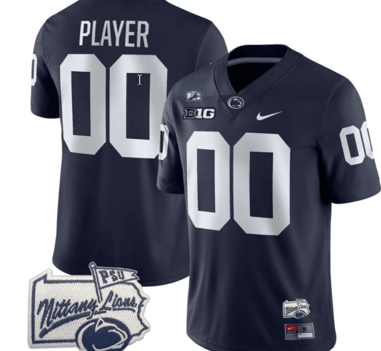 Custom Penn State Nittany Lions Jersey Name And Number Psu Patch College Football All Stitched Navy