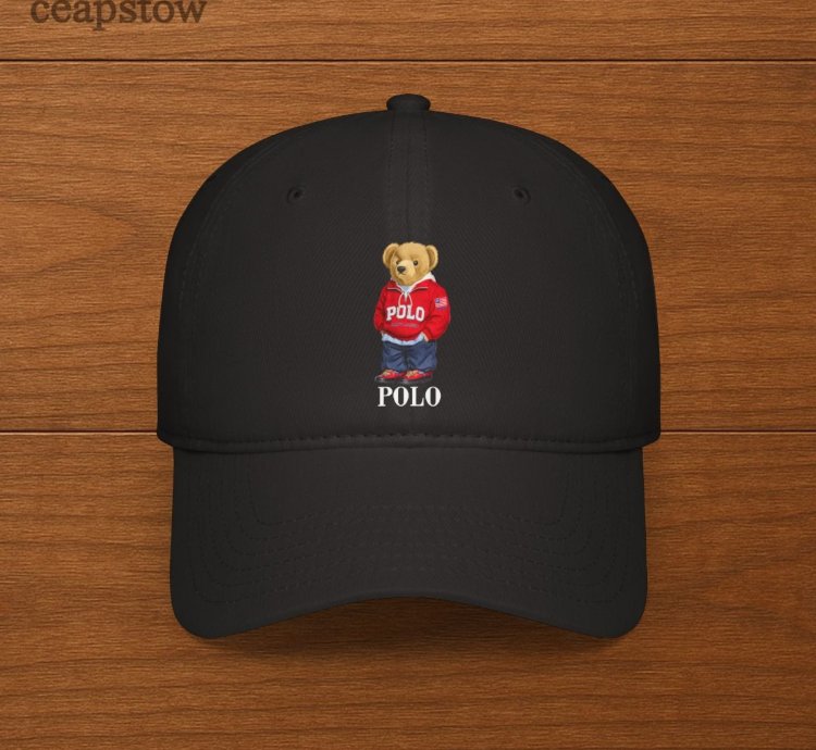 Polo Ralph Lauren Mens Polo Bear Twill Cap Black