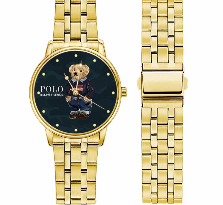 Polo Military Bear Watch D79 Gold