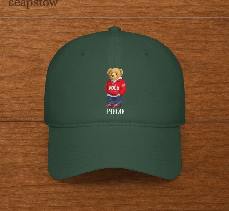 Polo Ralph Lauren Mens Polo Bear Twill Cap Dark Green