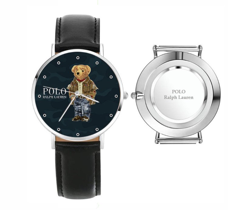 Polo Bear Watch D80 Black Leather