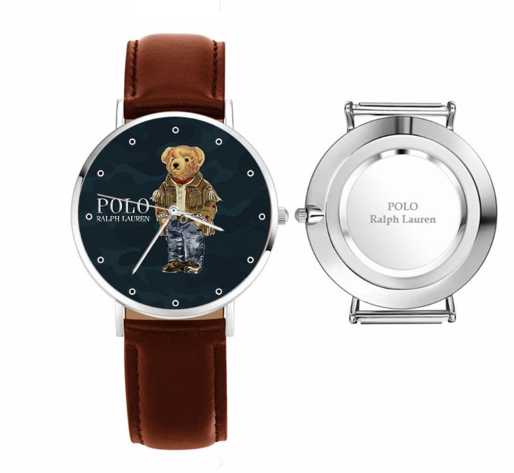 Polo Bear Watch D80 Brown Leather